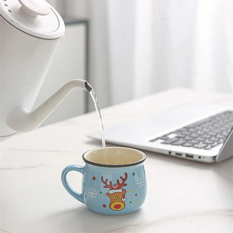Mini Holiday Character Mug | 150ml Ceramic Espresso & Dessert Cup