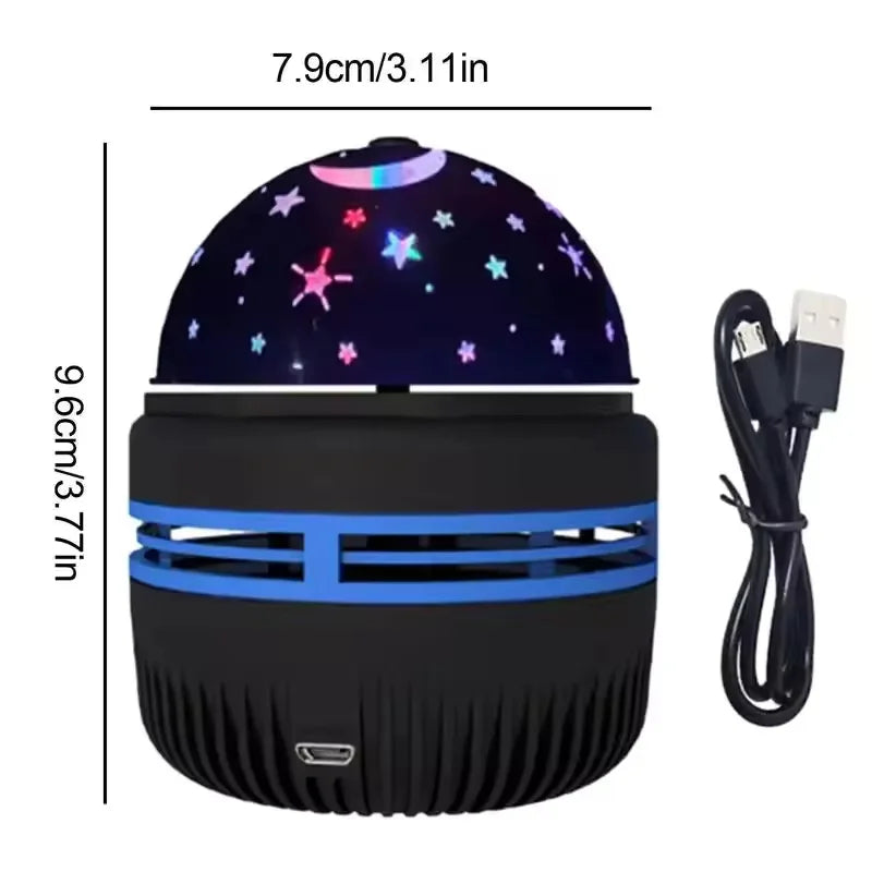 Starry Sky LED Projector Lamp | Rotating Galaxy Night Light