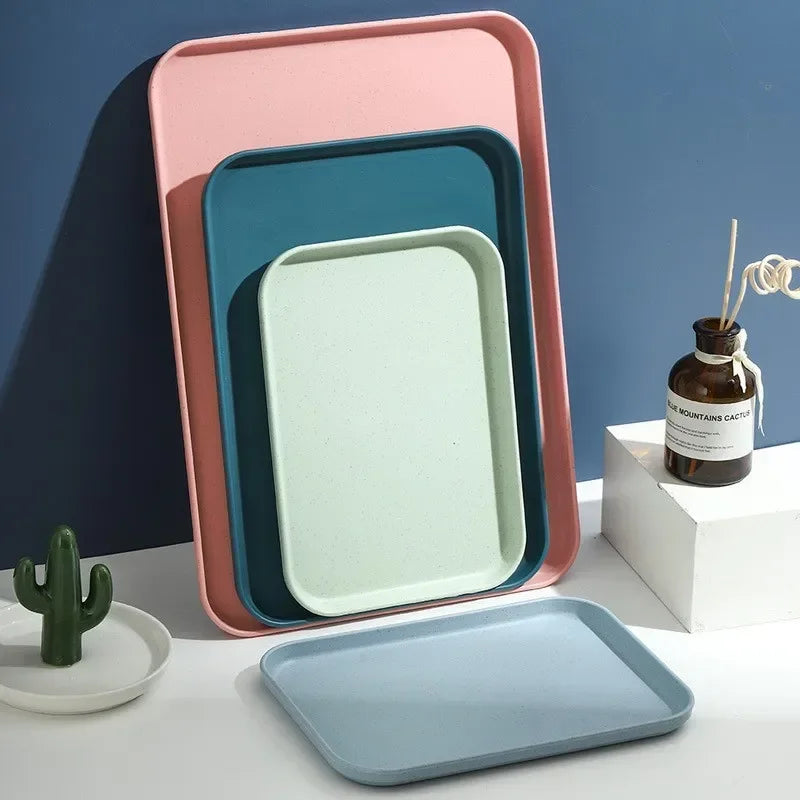 The Nordic Matte Serving Platter | Minimalist Storage & Serving Tray