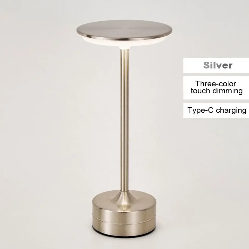 Touch Sensor LED Table Lamp – USB Rechargeable Portable Night Light for Bedroom & Living Spaces