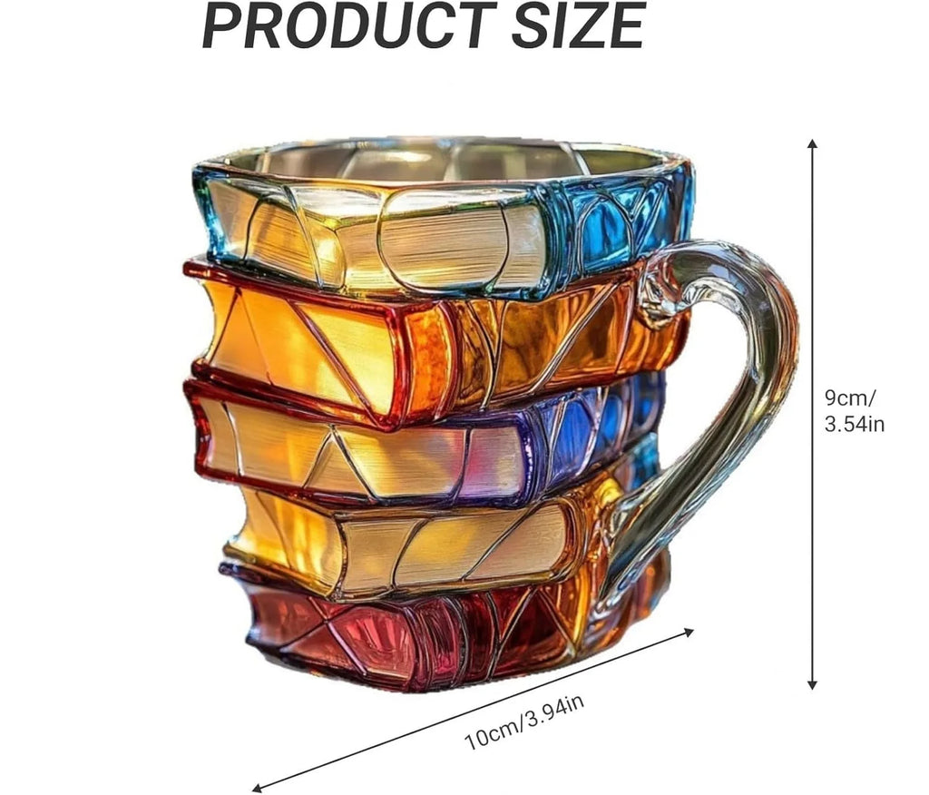 The Literary Stack 3D Mug | Ceramic Book Lover’s Cup