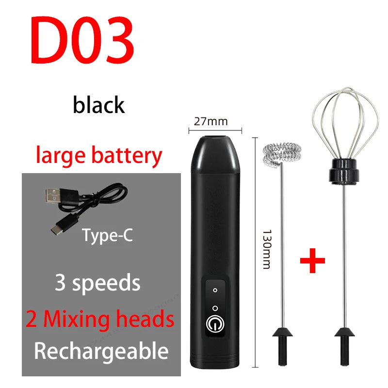 USB-C Rechargeable Milk Frother