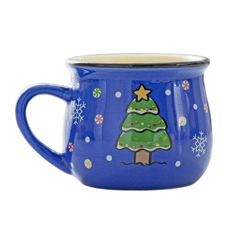 Mini Holiday Character Mug | 150ml Ceramic Espresso & Dessert Cup