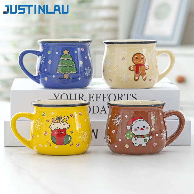 Mini Holiday Character Mug | 150ml Ceramic Espresso & Dessert Cup