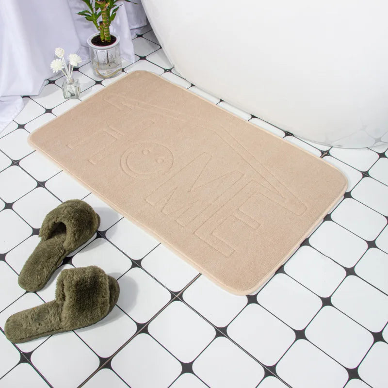 Pebble Texture Non-Slip Bath Mat | Soft Spa-Style Bathroom Rug