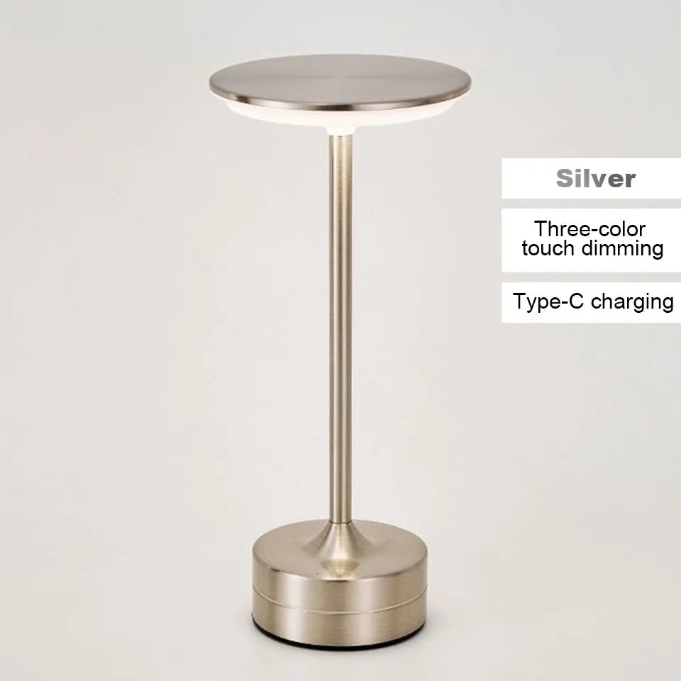 Touch Sensor LED Table Lamp – USB Rechargeable Portable Night Light for Bedroom & Living Spaces