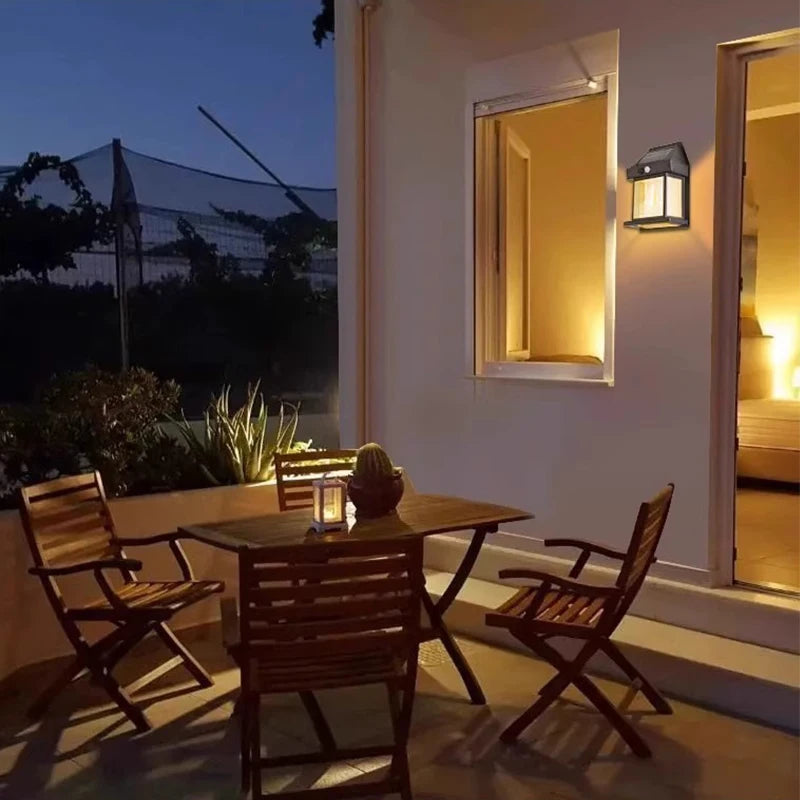 PIR Motion Sensor Solar Powered Wall Lantern – Outdoor Waterproof Solar Wall Light (IP65)