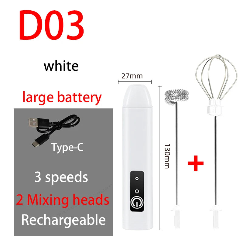 USB-C Rechargeable Milk Frother