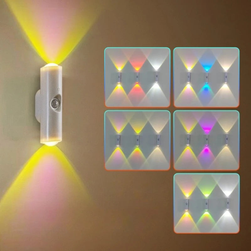 Rechargeable Motion Sensor Night Light | Magnetic RGB Wall Lamp