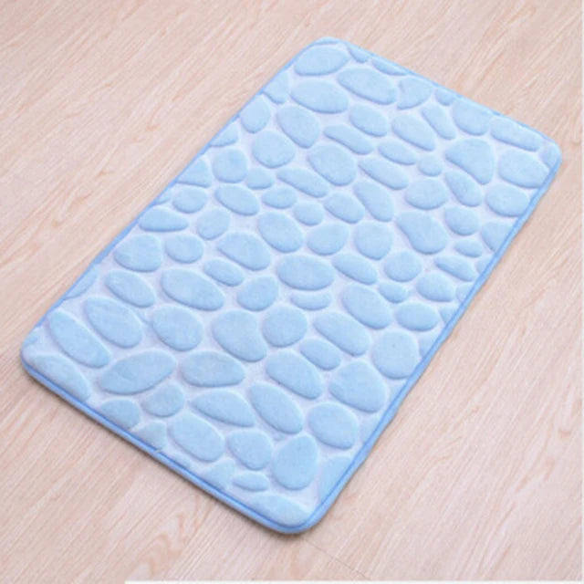 Pebble Texture Non-Slip Bath Mat | Soft Spa-Style Bathroom Rug