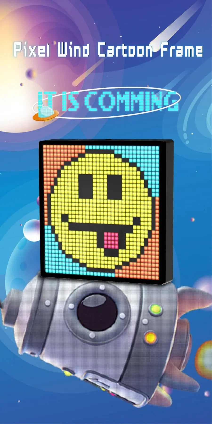 LED Pixel Matrix Bluetooth Smart Display (64×64 RGB) – App-Controlled Pixel Art Frame, Gaming & Anime Room Décor