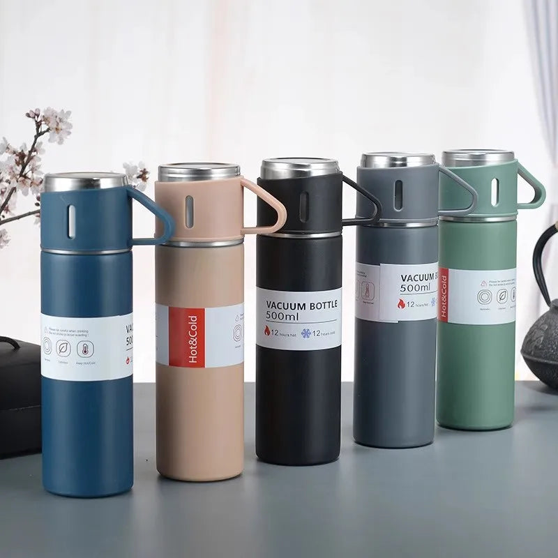 The Executive Thermos Gift Set | 500ml Vacuum Insulated Stainless Steel Bottle