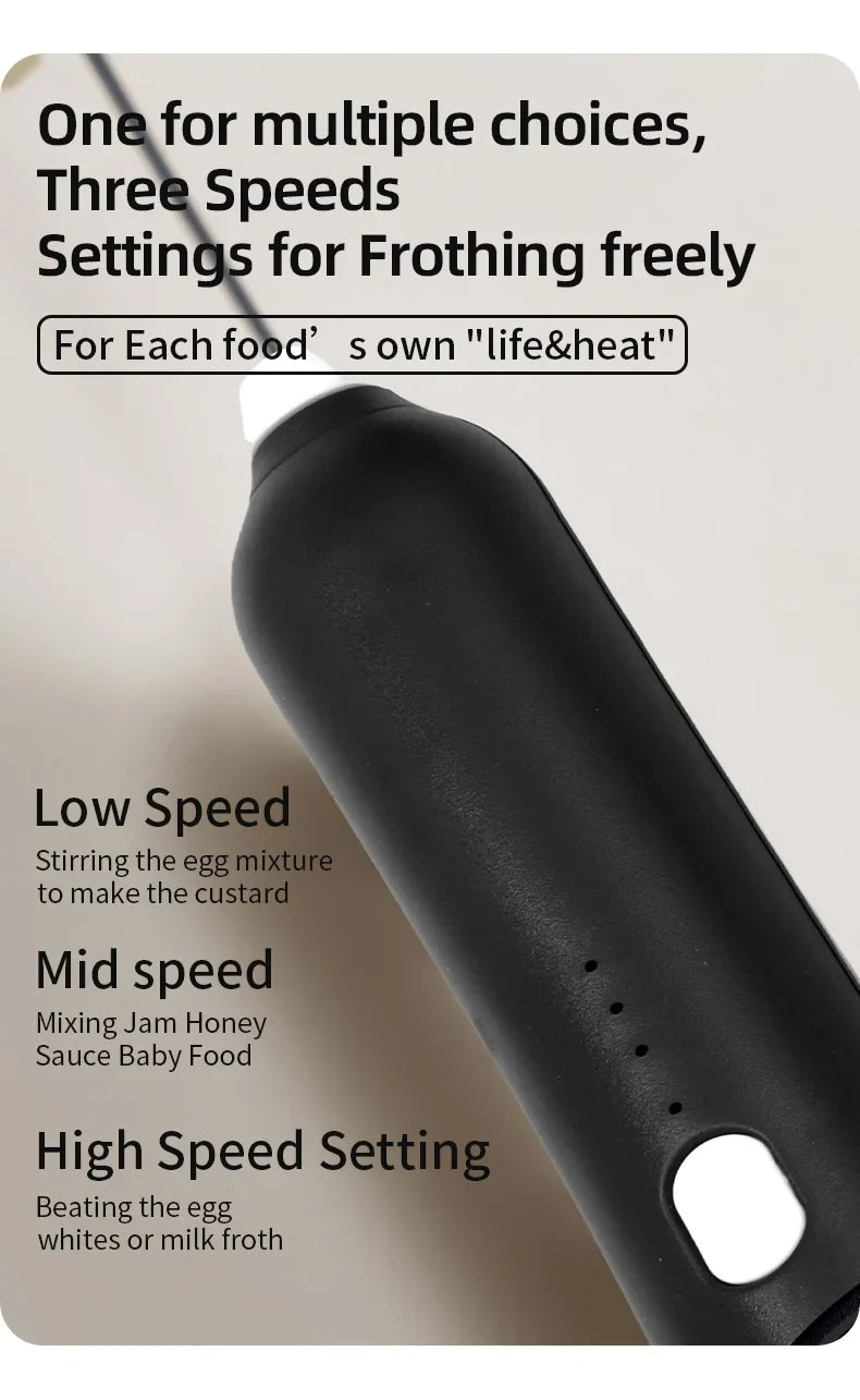 USB-C Rechargeable Milk Frother