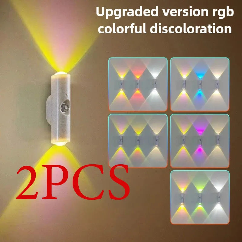 Rechargeable Motion Sensor Night Light | Magnetic RGB Wall Lamp
