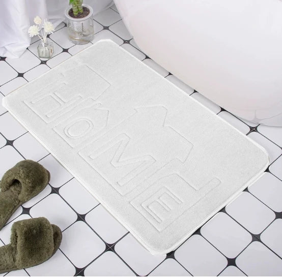 Pebble Texture Non-Slip Bath Mat | Soft Spa-Style Bathroom Rug