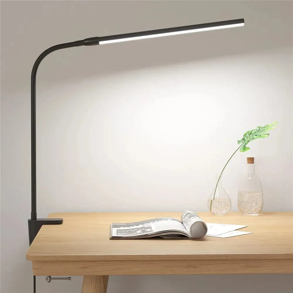 Adjustable LED Desk Lamp with Gooseneck – Eye-Caring, Steeples Dimmable Architect Light