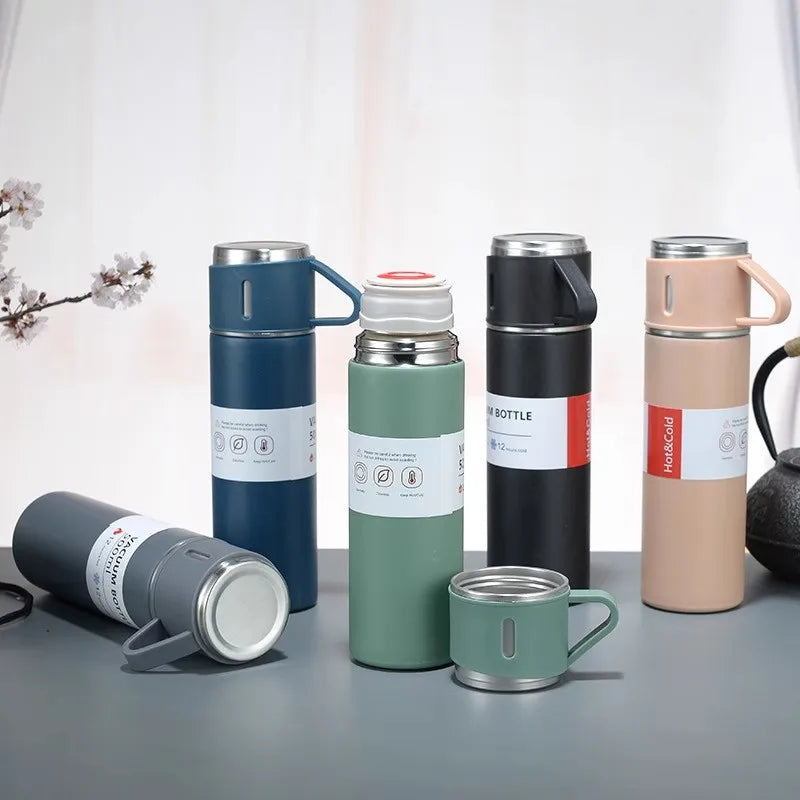 The Executive Thermos Gift Set | 500ml Vacuum Insulated Stainless Steel Bottle