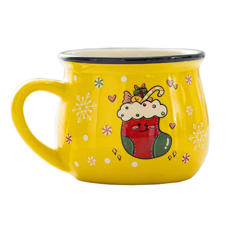Mini Holiday Character Mug | 150ml Ceramic Espresso & Dessert Cup
