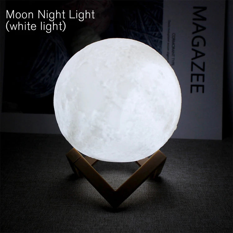 Book Light LED Moon Lamp – Galaxy Night Light for Kids & Adults, Bedroom Decoration, Birthday Gift