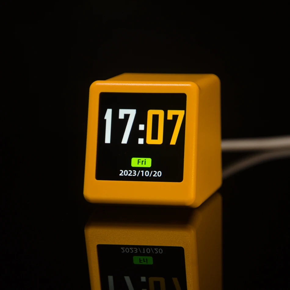 GeekMagic Ultra Smart WiFi Weather Forecast Station Bed Clock – Desktop Decoration with Photo Album & GIF Animation