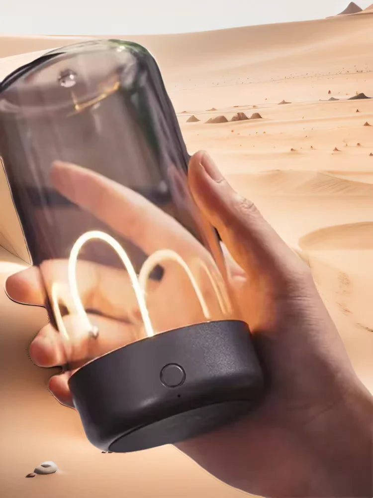 Portable Quantum Wire Ambient Magnetic Light – Type-C Rechargeable Desk & Nightstand Lamp for Bedroom, and Study