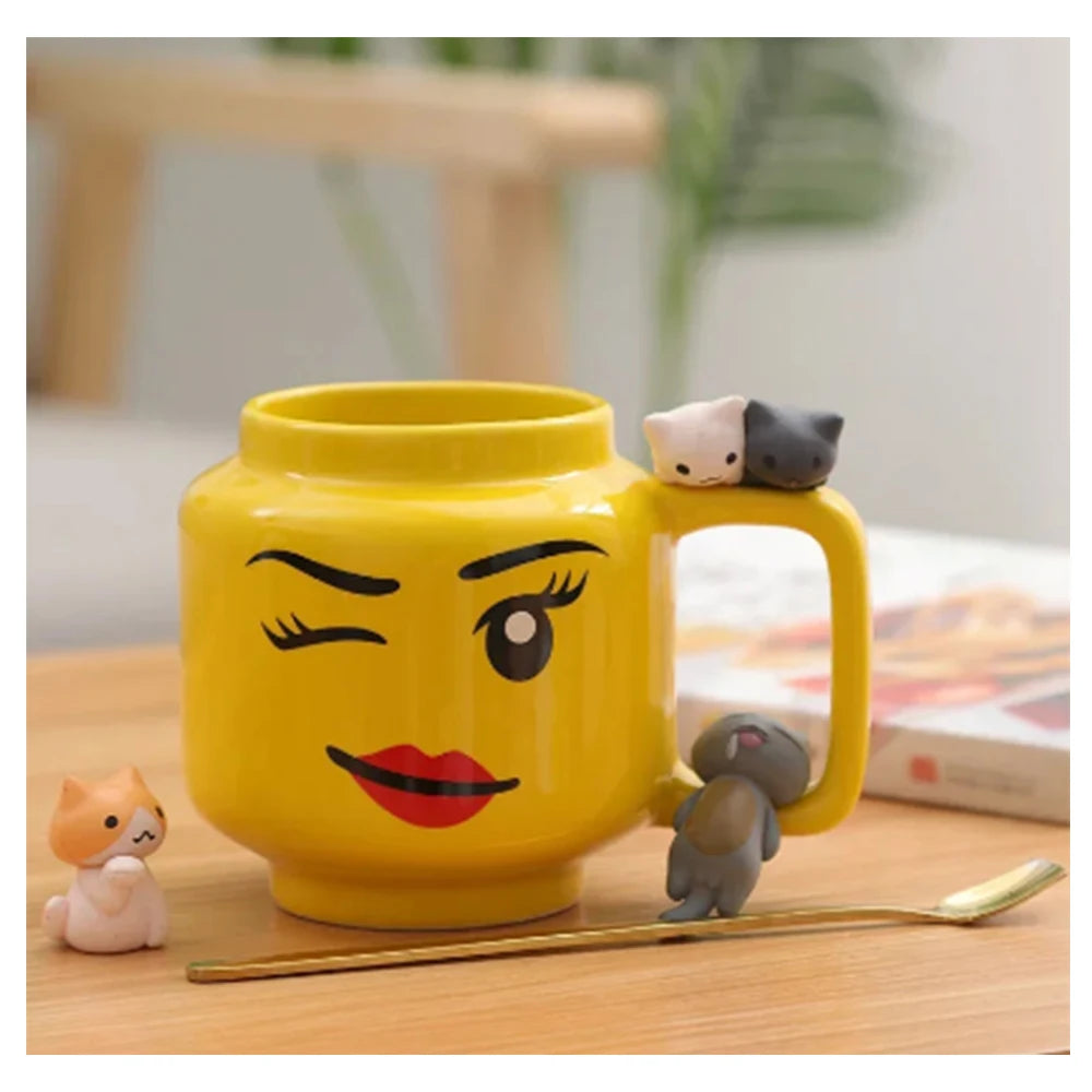 The 'Impish' Expression Mug | Cute Character Ceramic Cup