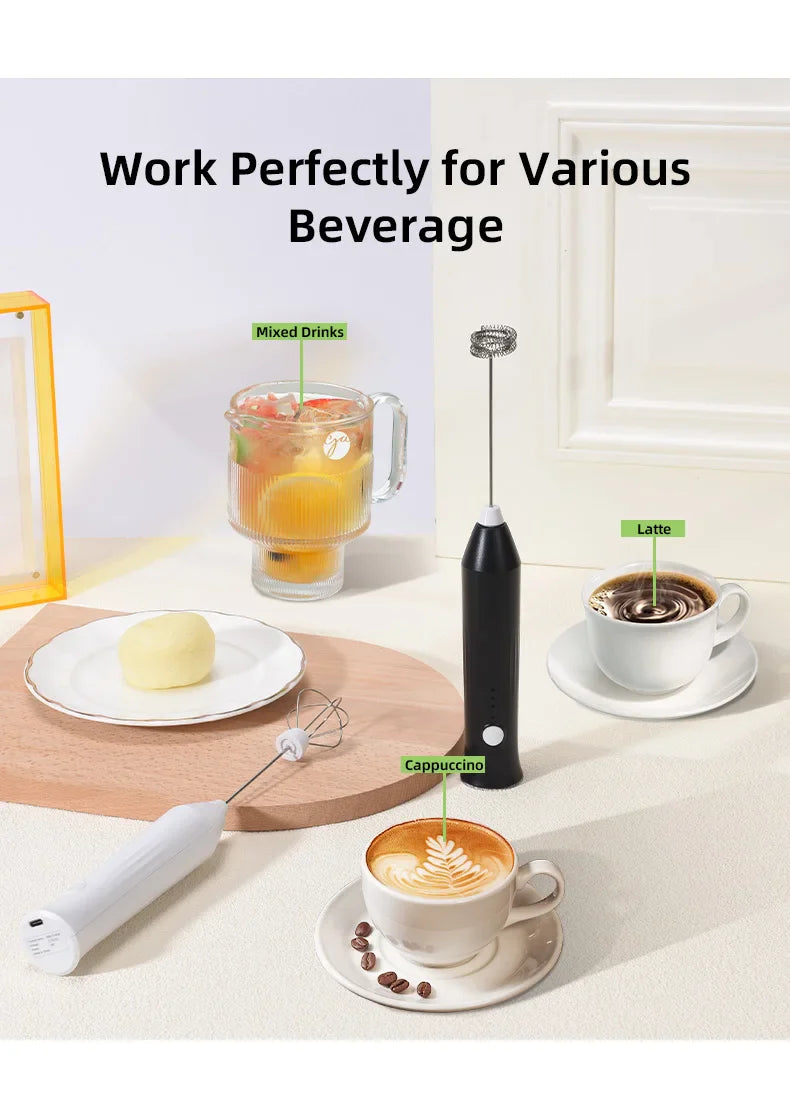 USB-C Rechargeable Milk Frother