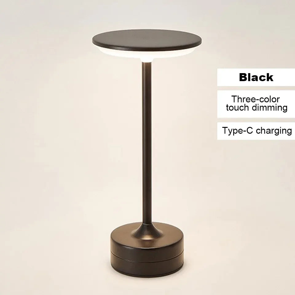 Touch Sensor LED Table Lamp – USB Rechargeable Portable Night Light for Bedroom & Living Spaces