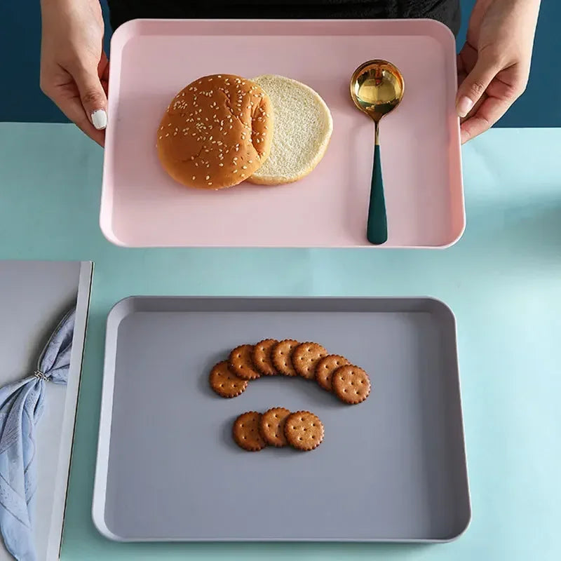 The Nordic Matte Serving Platter | Minimalist Storage & Serving Tray