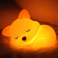 Fox Silicone Night Light | Dimmable, Timer, & Tap Control for Nursery, Bedroom & Gifts