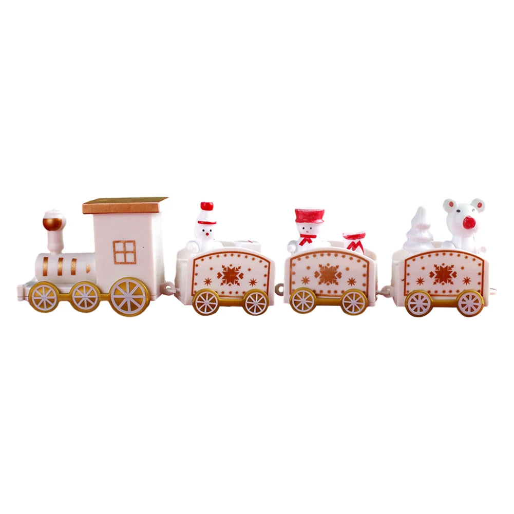Christmas Train Decorations – Festive Wooden & Plastic Xmas Ornaments for Home & Tabletop