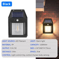 PIR Motion Sensor Solar Powered Wall Lantern – Outdoor Waterproof Solar Wall Light (IP65)
