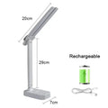 Double-Ended LED Desk Lamp – Foldable Table Lamp with Adjustable Brightness, USB Powered, Organizer Base