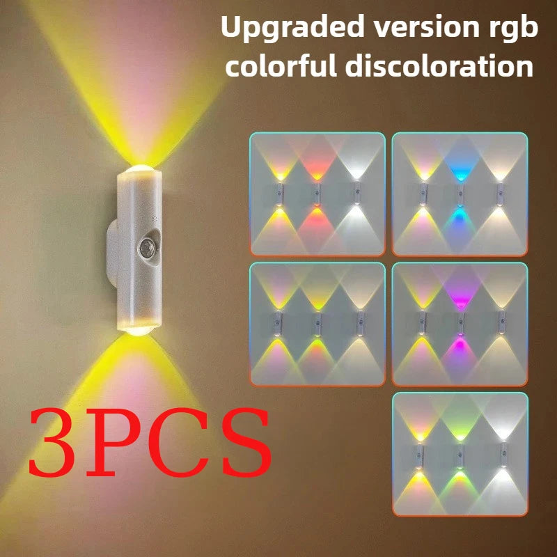 Rechargeable Motion Sensor Night Light | Magnetic RGB Wall Lamp