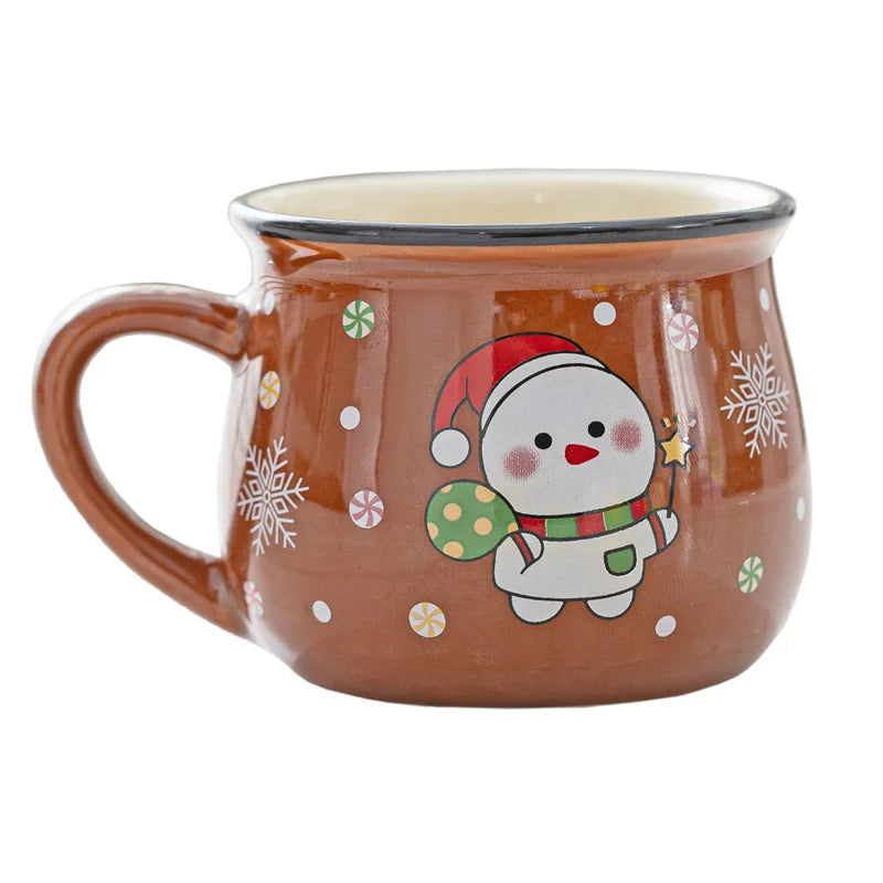 Mini Holiday Character Mug | 150ml Ceramic Espresso & Dessert Cup