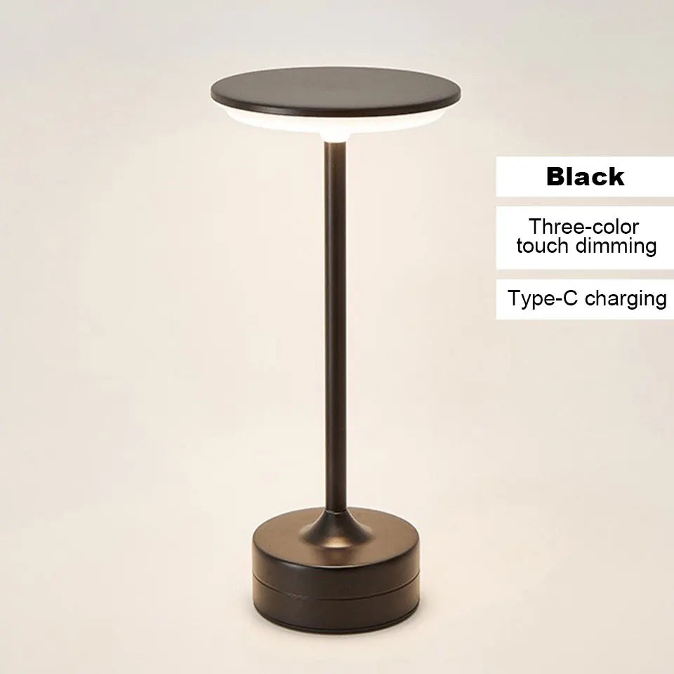 Touch Sensor LED Table Lamp – USB Rechargeable Portable Night Light for Bedroom & Living Spaces