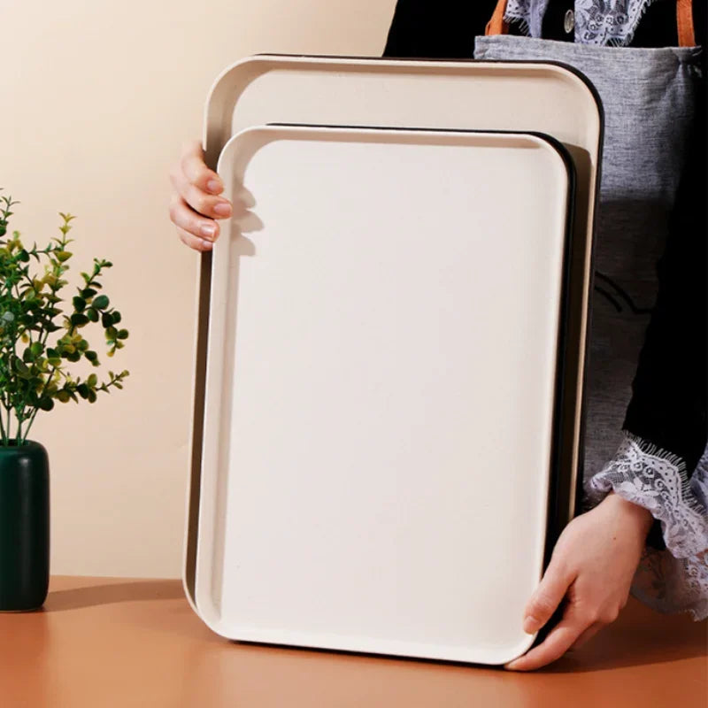 The Nordic Rectangular Serving Tray | Matte Black Organizer