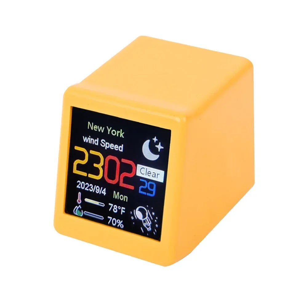 WiFi Digital Weather Station & Alarm Clock – Smart Temperature, Humidity & Forecast Display