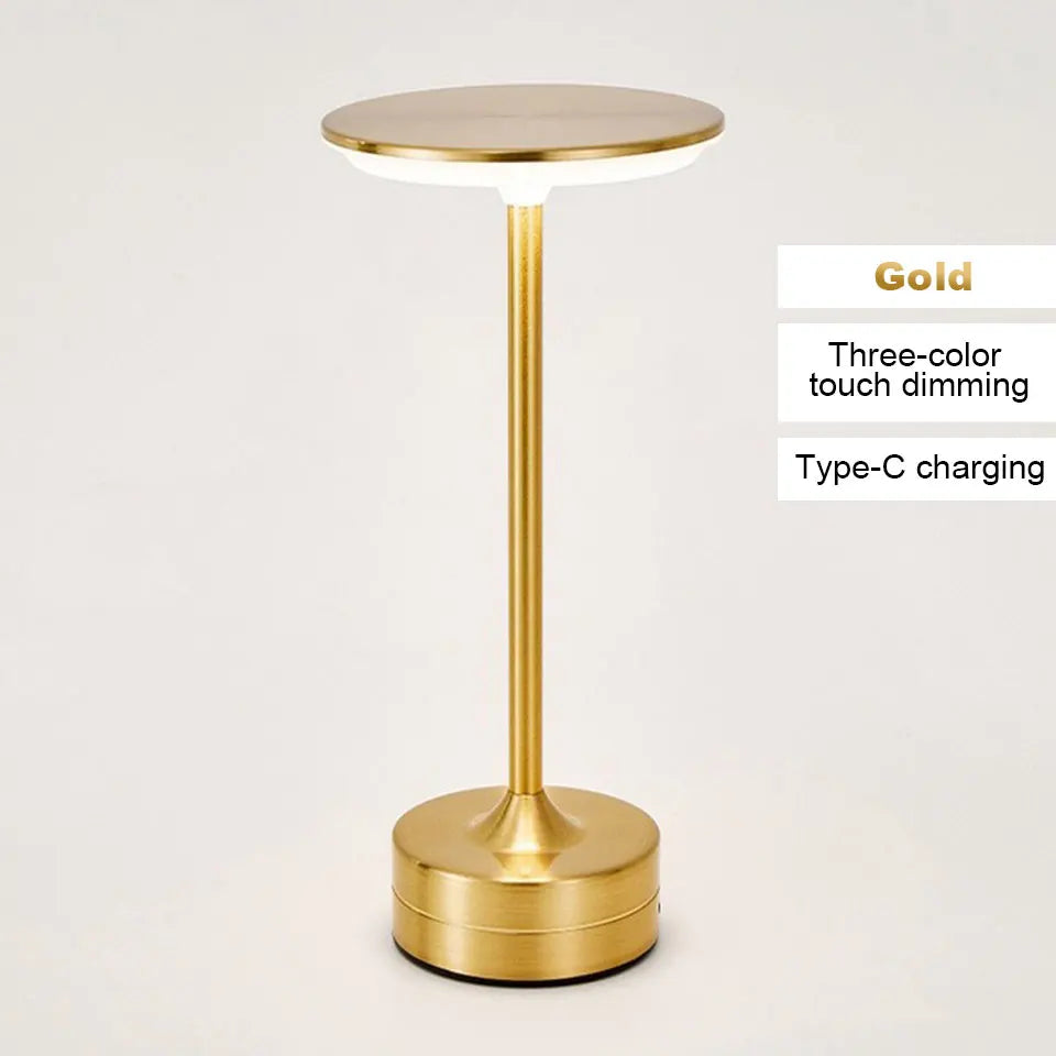Touch Sensor LED Table Lamp – USB Rechargeable Portable Night Light for Bedroom & Living Spaces