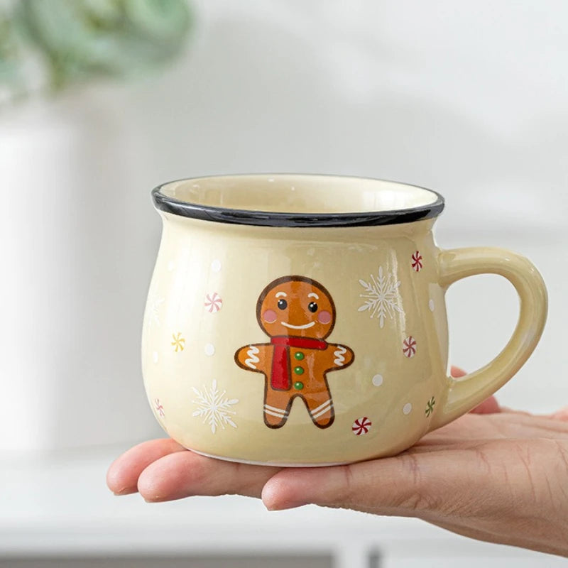 Mini Holiday Character Mug | 150ml Ceramic Espresso & Dessert Cup