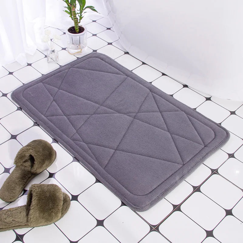 Pebble Texture Non-Slip Bath Mat | Soft Spa-Style Bathroom Rug
