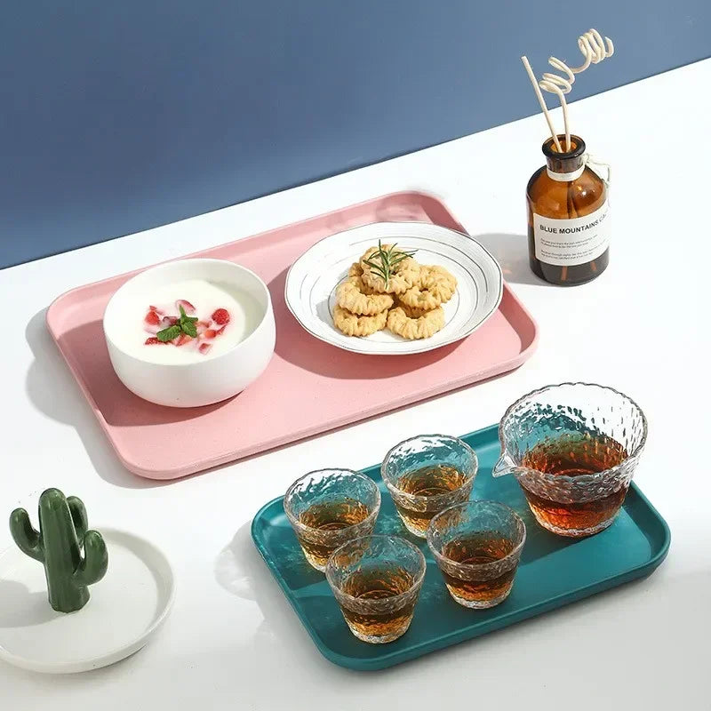 The Nordic Matte Serving Platter | Minimalist Storage & Serving Tray