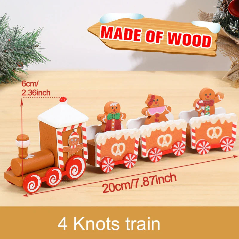 Christmas Train Decorations – Festive Wooden & Plastic Xmas Ornaments for Home & Tabletop