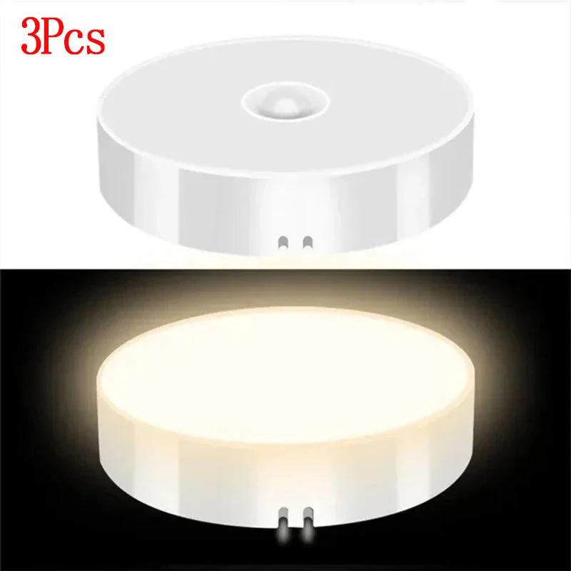 USB Rechargeable Motion Sensor LED Night Light – Wireless Lamp