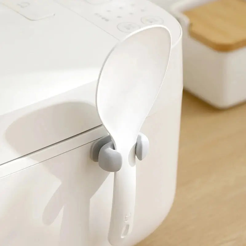 Silicone Wall-Mounted Rice Spoon Holder | Minimal Kitchen Organizer