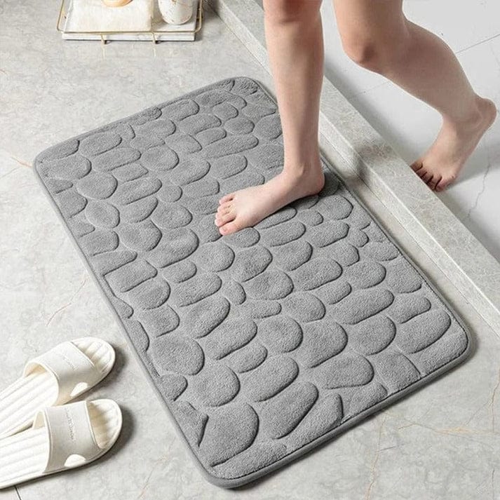 Pebble Texture Non-Slip Bath Mat | Soft Spa-Style Bathroom Rug