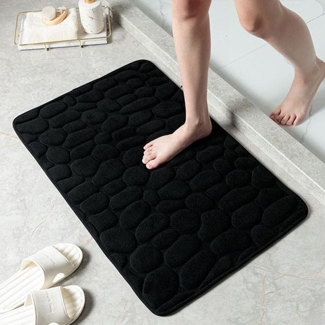Pebble Texture Non-Slip Bath Mat | Soft Spa-Style Bathroom Rug