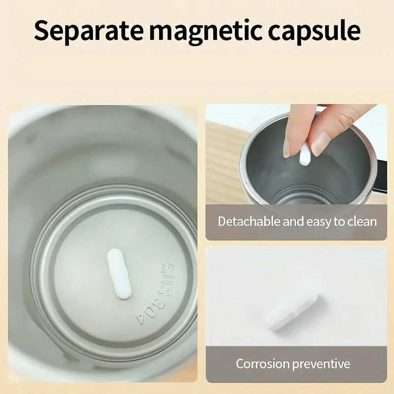 Smart Temp-Sense Self-Stirring Mug | USB-C Rechargeable with LCD Display