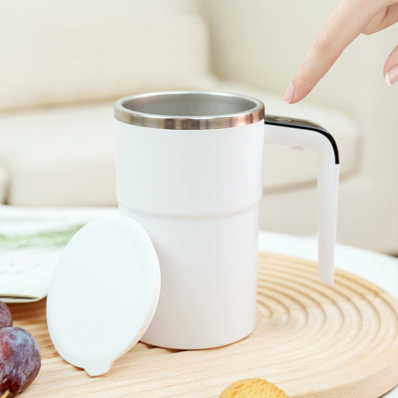 Smart Temp-Sense Self-Stirring Mug | USB-C Rechargeable with LCD Display