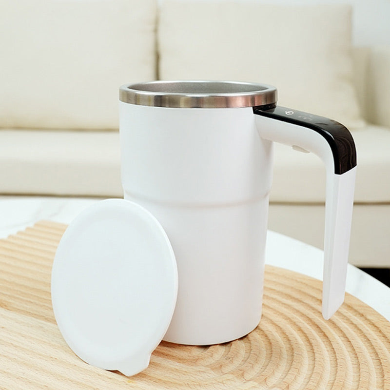 Smart Temp-Sense Self-Stirring Mug | USB-C Rechargeable with LCD Display